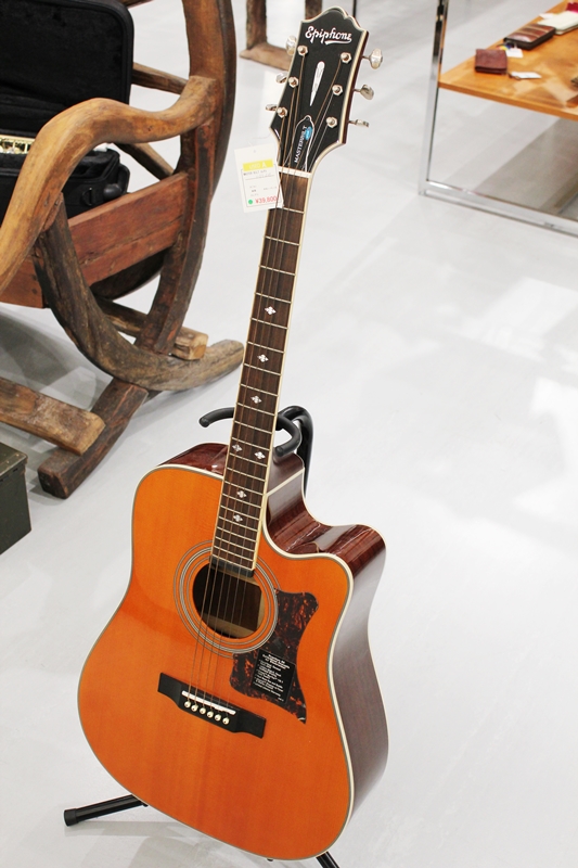 エピフォン エレアコ DR-500MCE マスタービルド】背中から受け継ぐ上質