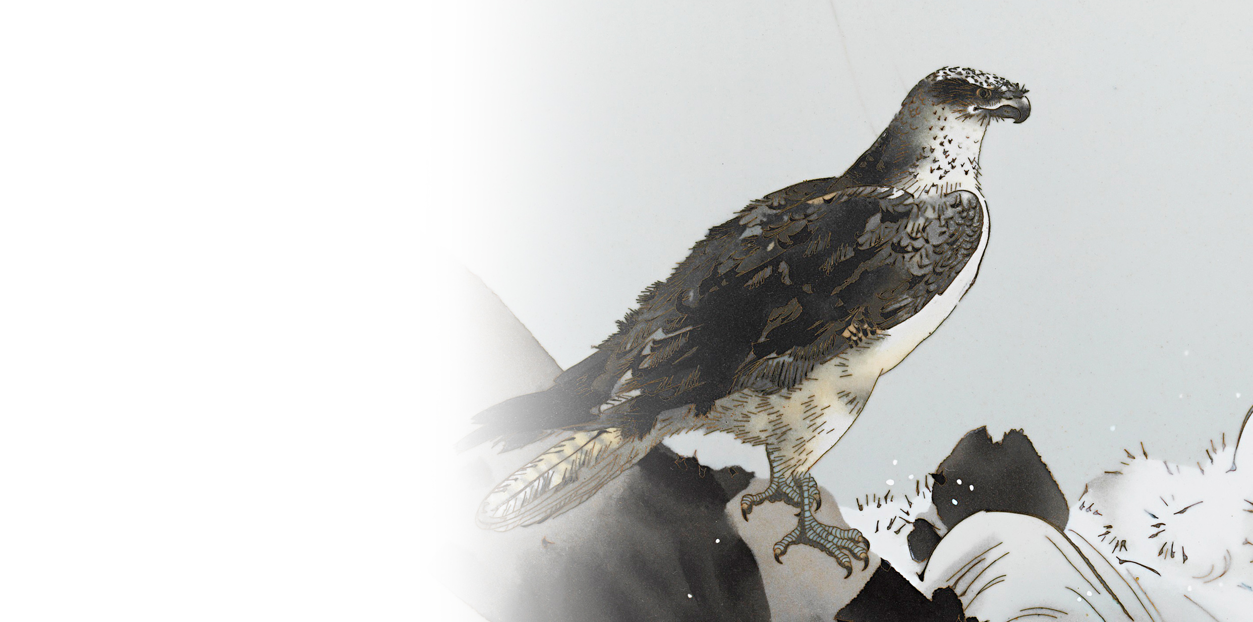 荒磯にはどんな鳥を描くべきか：七宝荒磯鶚図額 – 加島美術