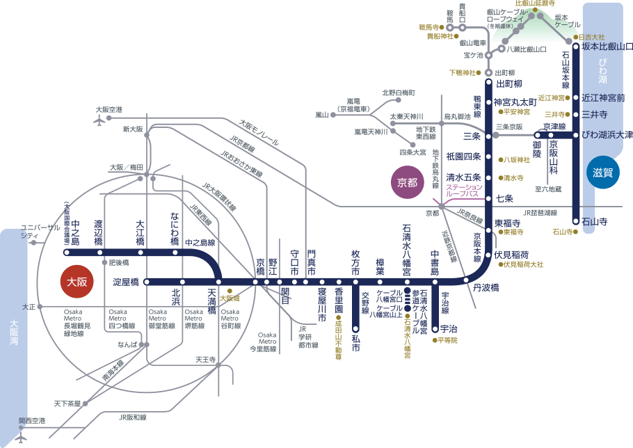 ⭐︎タイムセール⭐︎ 京阪線停車駅の案内 京阪のダイヤ解説① 京阪線の概要 - ラメポタブログ