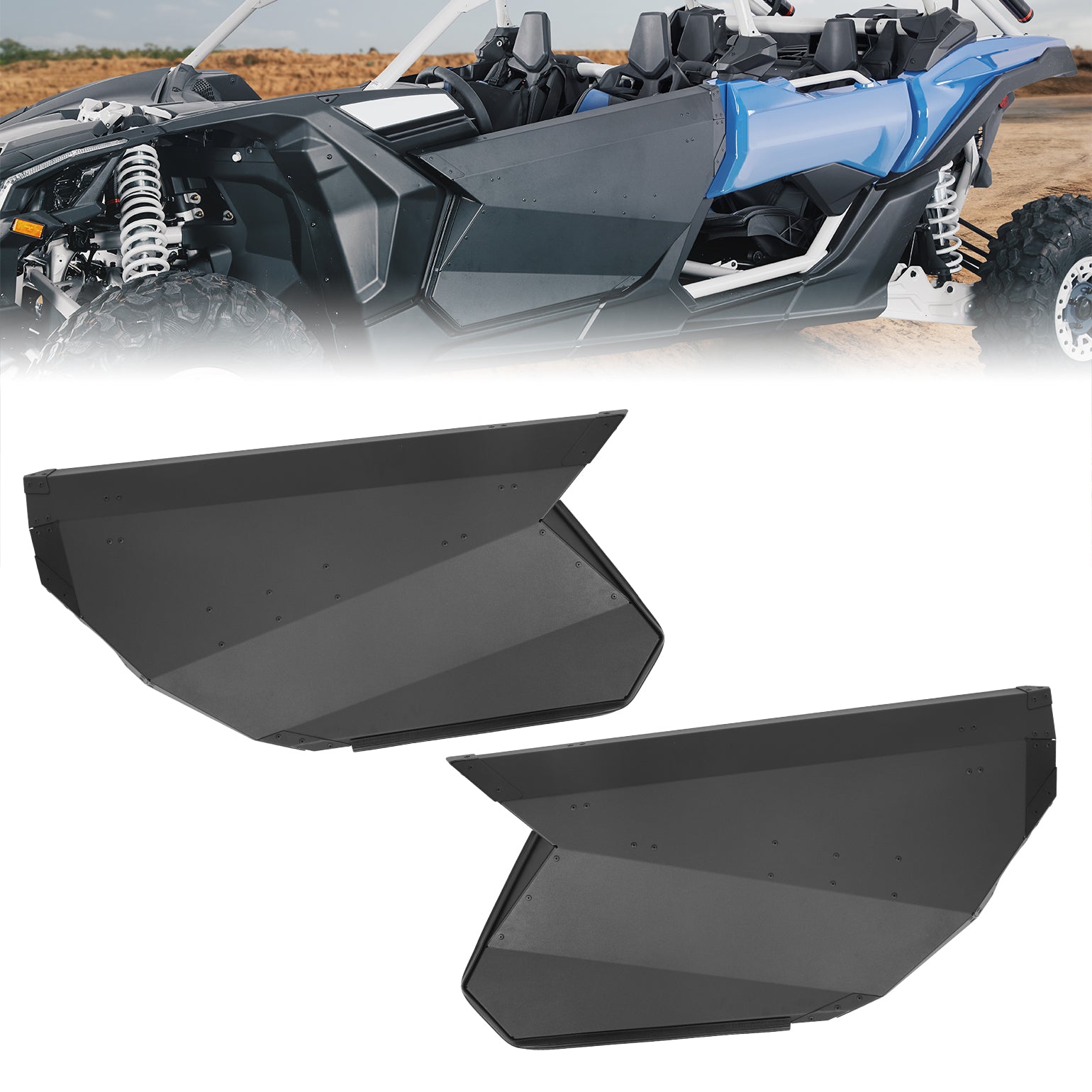 Aluminum Front Full Doors for Can-Am Maverick X3 and X3 Max – Kemimoto