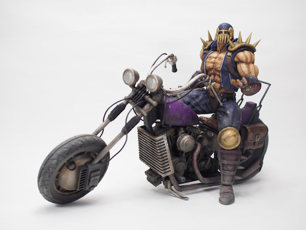 CCP ソフビ製 北斗の拳 北斗究極造形第二弾 ジャギ＆バイクセット劇中