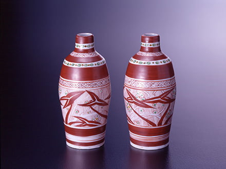 備前菱口耳付花入｜吉兆庵美術館