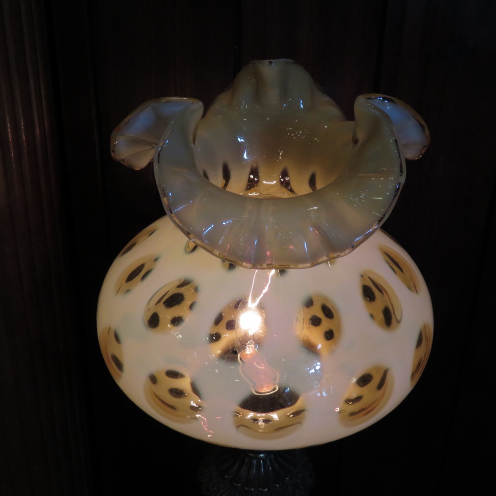 アメリカ ヴィンテージ フェントン コインドット トパーズ オイル