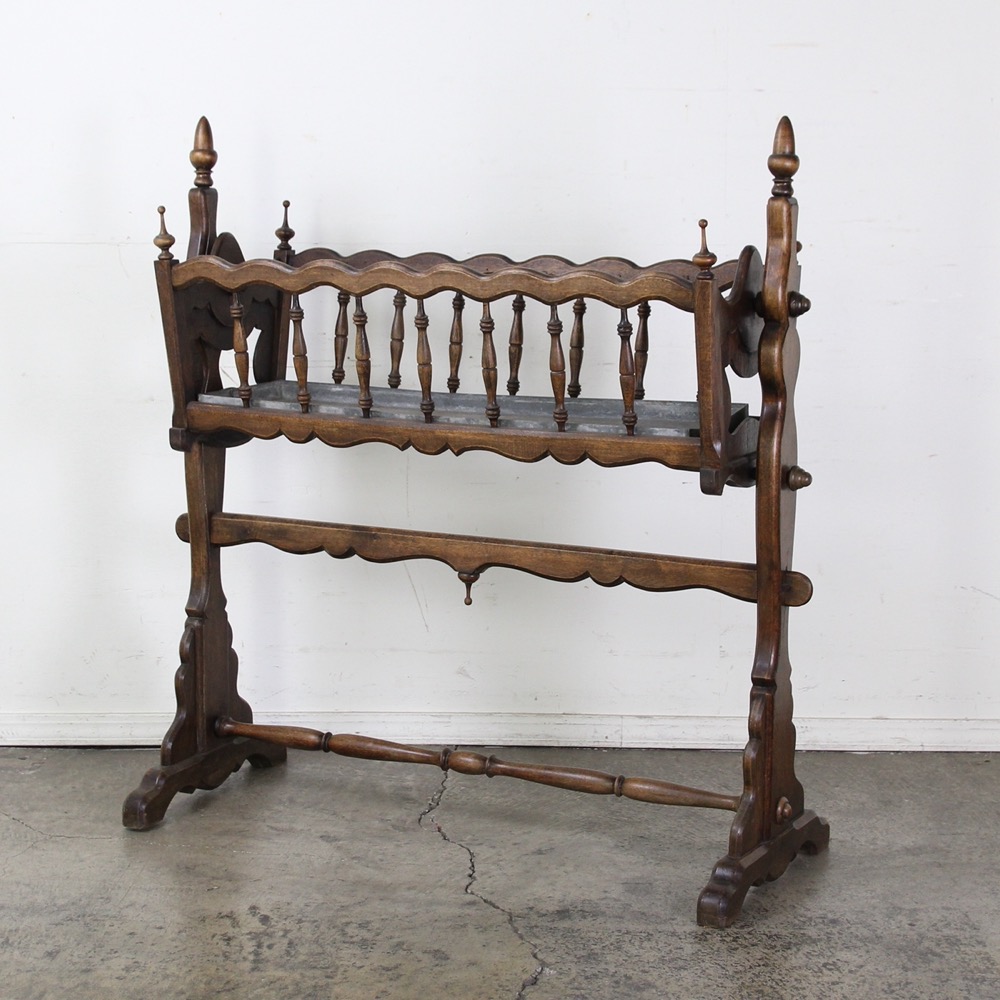 フランス アンティーク 20世紀初頭 オーク スウィング ベビー