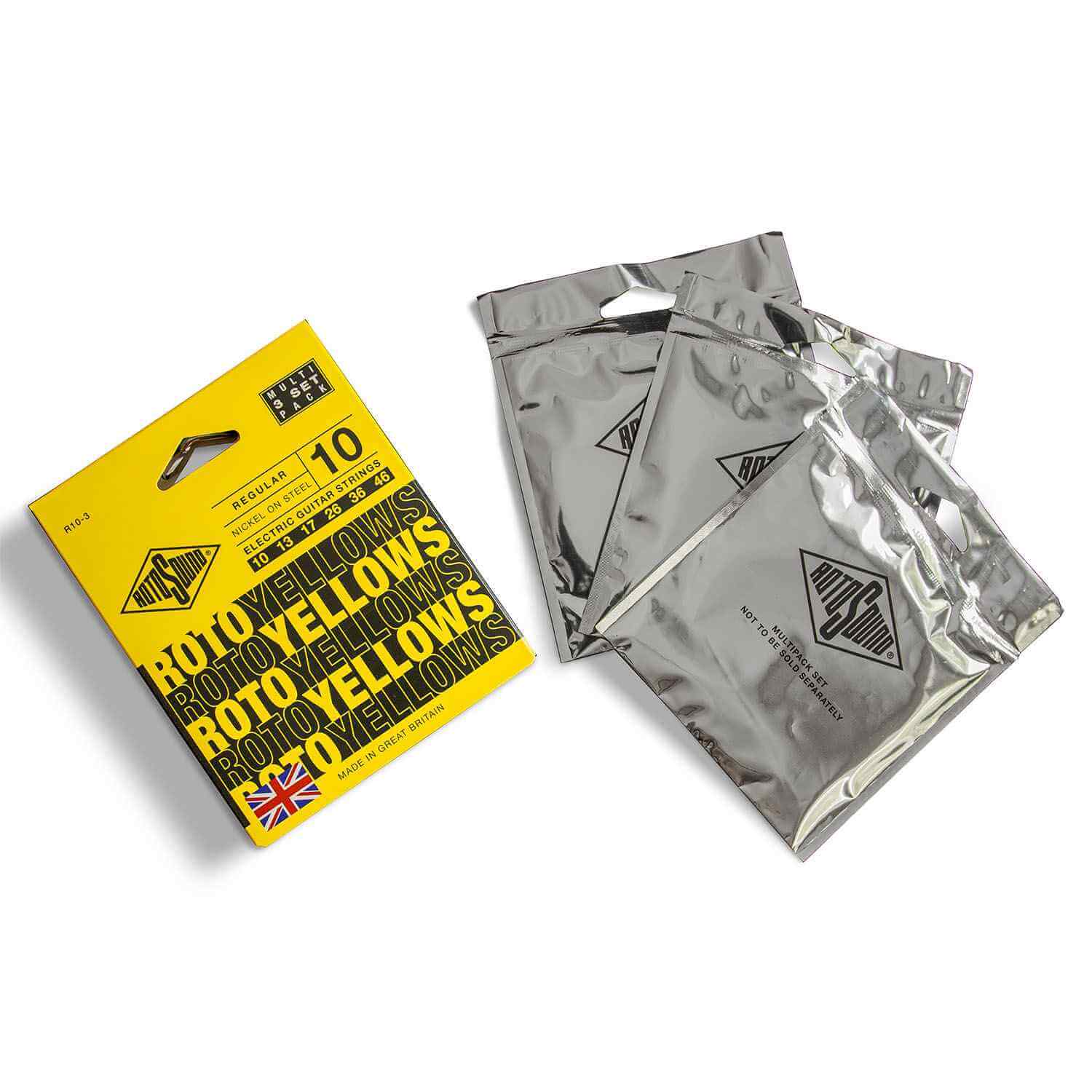 ロトサウンドのベストセラー・エレクトリックギター弦が3セットパック