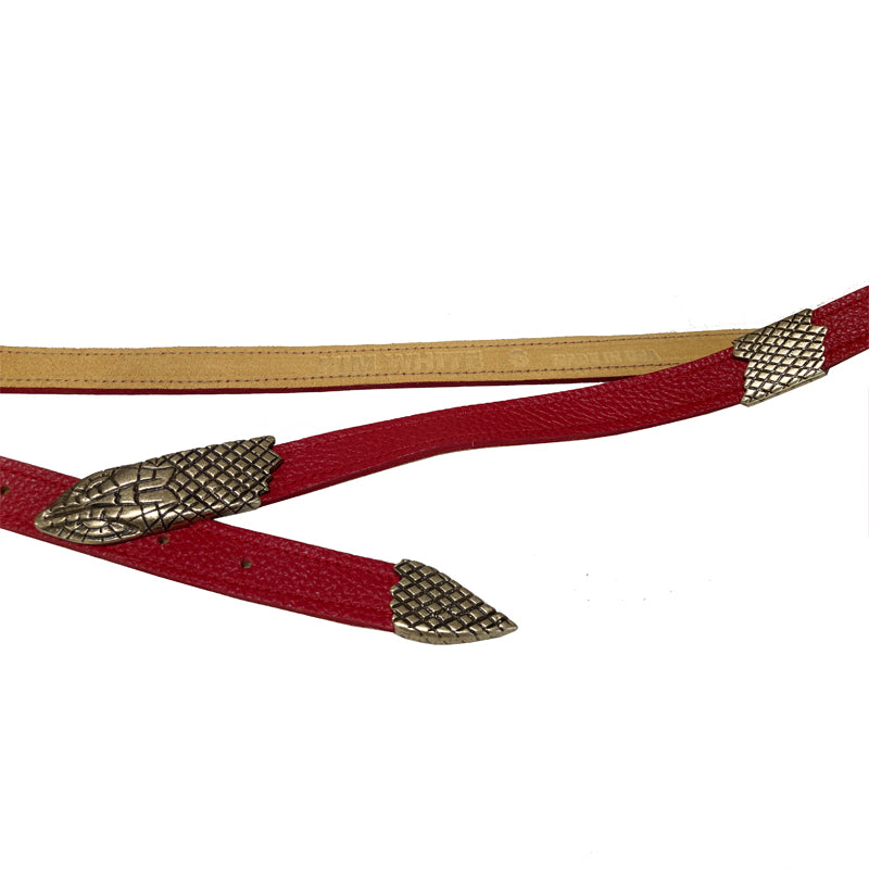 Snake 4-Part - Red – Kim White Bags/Belts
