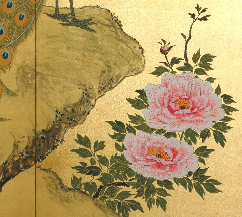 金屏風 日本画金屏風の製造/通信販売(通販) 御子柴屏風店