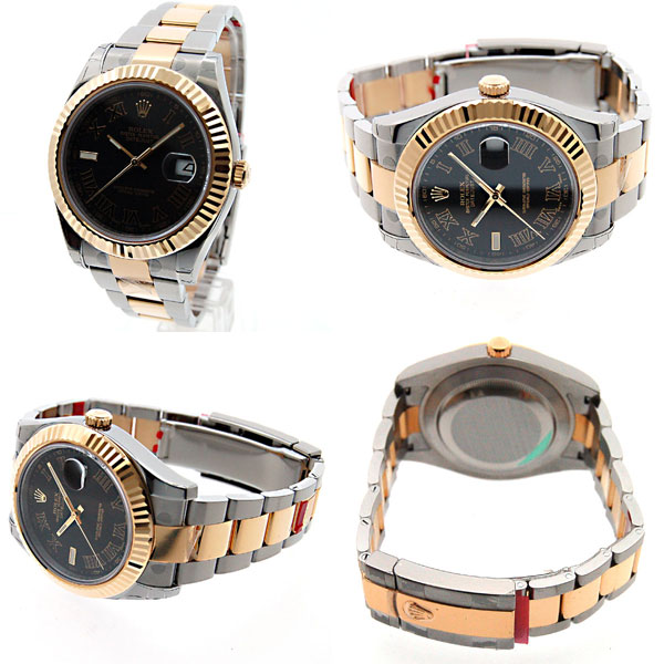 ロレックス ROLEX デイトジャスト2 Ref.116333 ブラックローマ文字盤