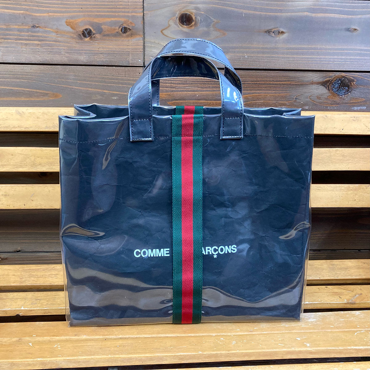 GUCCI×COMME des GARCONS】SHOPPER PVC TOTE BAG【買取入荷情報