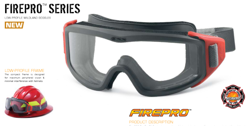 ESS 消防、レスキュー、EMS 火災現場用ゴーグル・ASIAN-FIT FIREPRO