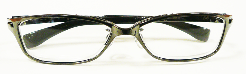 999.9フォーナインズメガネメタルフレームS-820T カラー12 ガンメタル