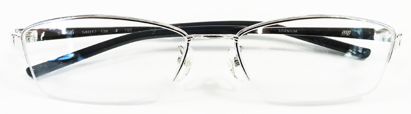 999'9(フォーナインズ)メタルメガネフレーム S-860T カラー2 シルバー