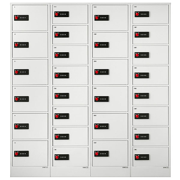 EIKO エーコー 貴重品保管庫＜数字合わせ式＞緊急解錠付 1列4段4人用