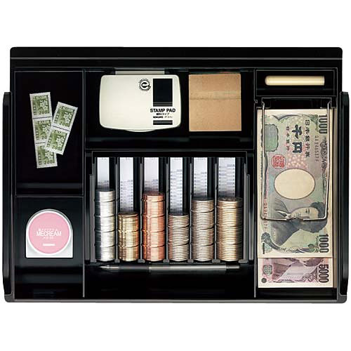 KOKUYO コクヨ 手提げ金庫【A4】＜ダイヤル＞(紙幣/硬貨一体型トレー