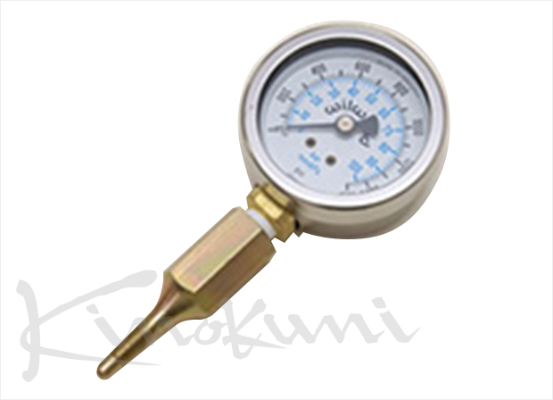 キノクニ ： ブレーキインライン圧力計 ブレーキライン圧力計