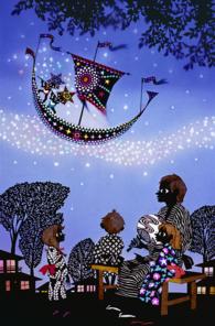 藤城清治：レフグラフファイン版画 七夕のふたごの星（受注生産商品