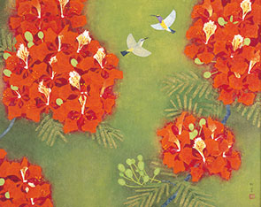 松伯美術館｜熱帯への旅―極彩色の楽園を求めて―上村松篁展