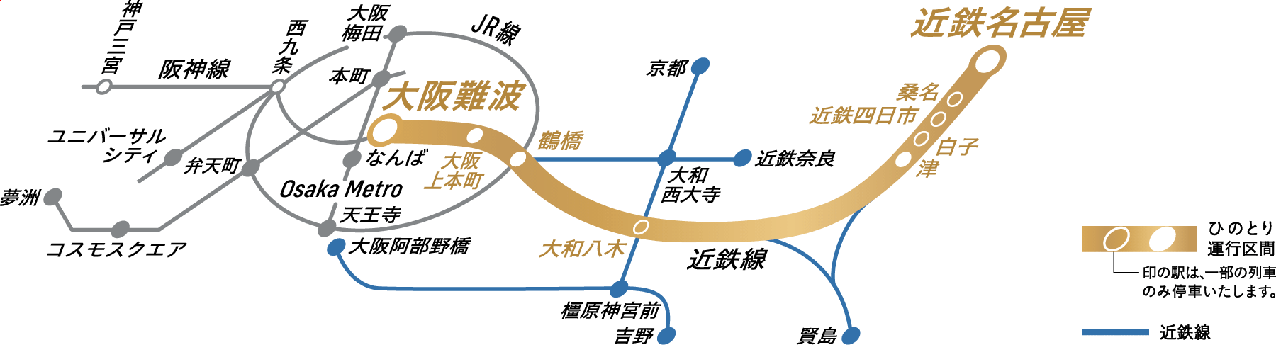 特急ひのとり｜近畿日本鉄道