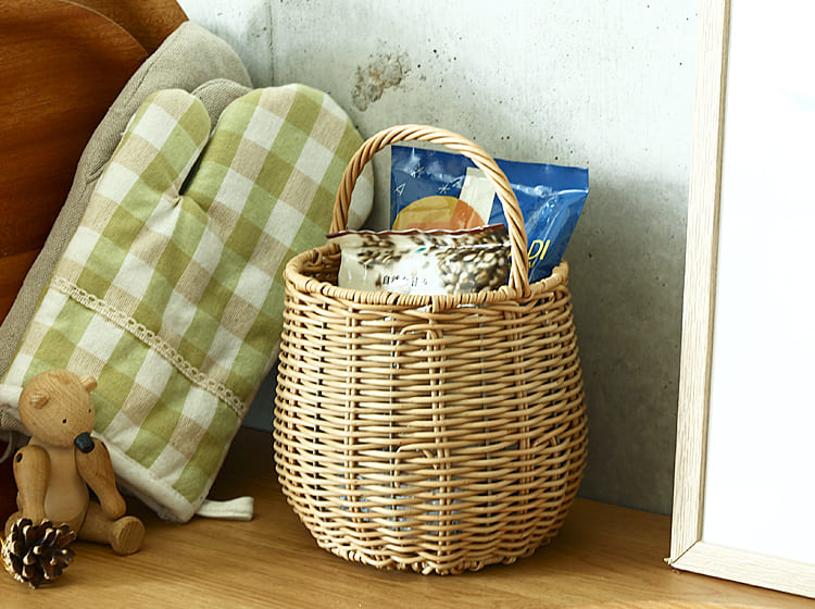 エトワンハンドルバスケット Towc（トーク） 丸型｜北欧・ヴィンテージ