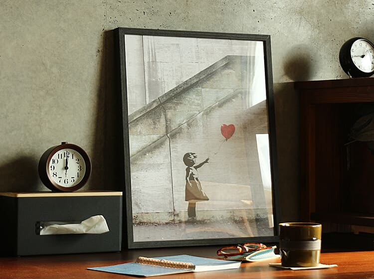 アートポスター Banksy (バンクシー) Red Balloon｜北欧・ヴィンテージ