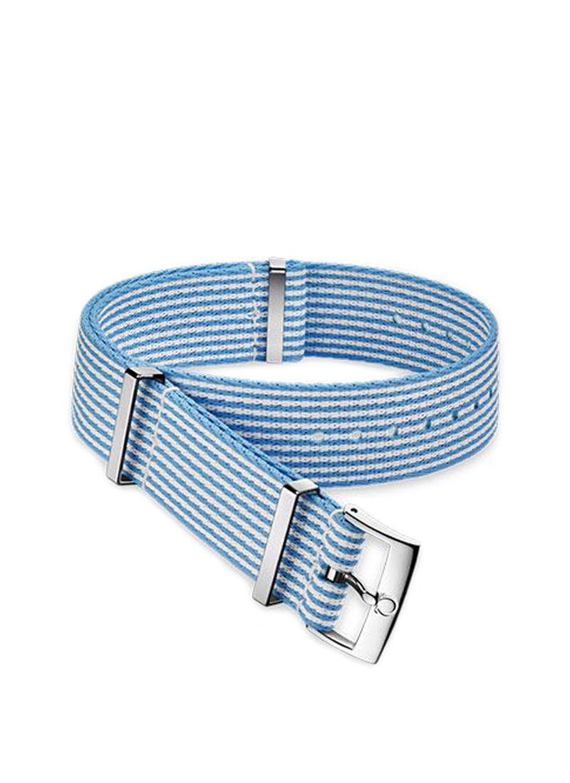 NATOストラップ(ポリアミド/ 黒・オレンジライン入り)｜オメガ（OMEGA