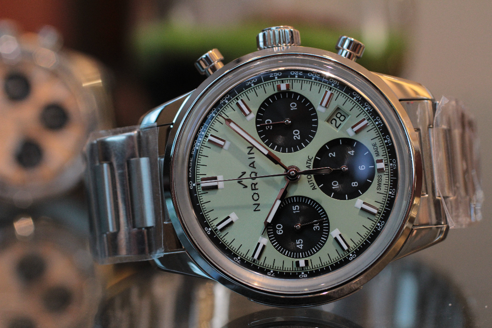 ノルケイン】2024新作！！フリーダム60 クロノ 40MM ピスタチオ