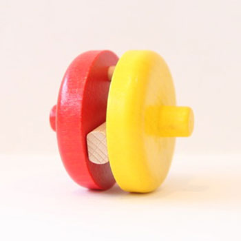 ニックスロープ追加パーツ】2色円盤：カタカタ軽やかな音がします