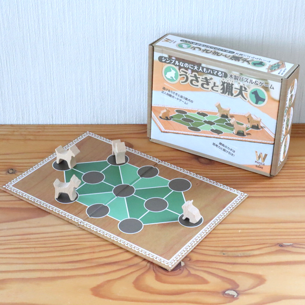 木製パズル＆ゲーム うさぎと猟犬 | krtek select toys