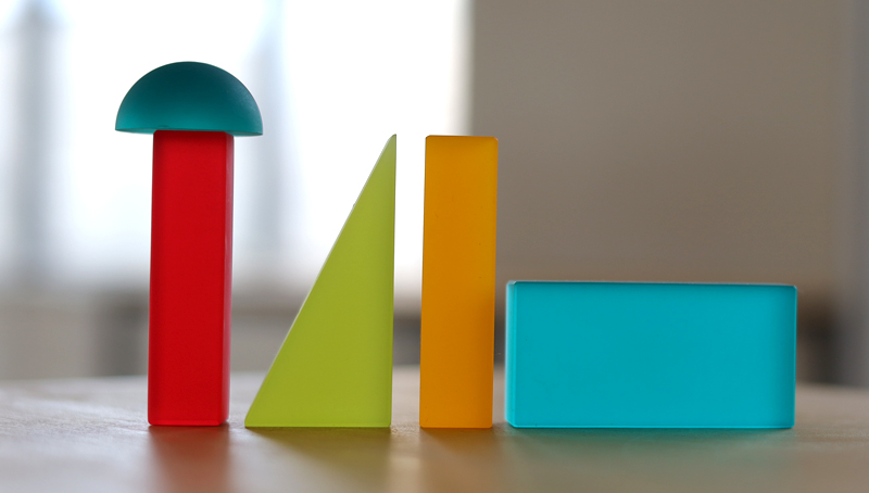 Dusymaデュシマ社 ファンタジー積木：ウールレンガ積み木の補充に