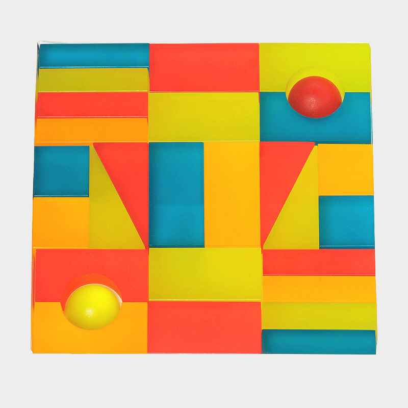 Dusymaデュシマ社 アクリルブロック積木：Lumiブロック・ビタミン