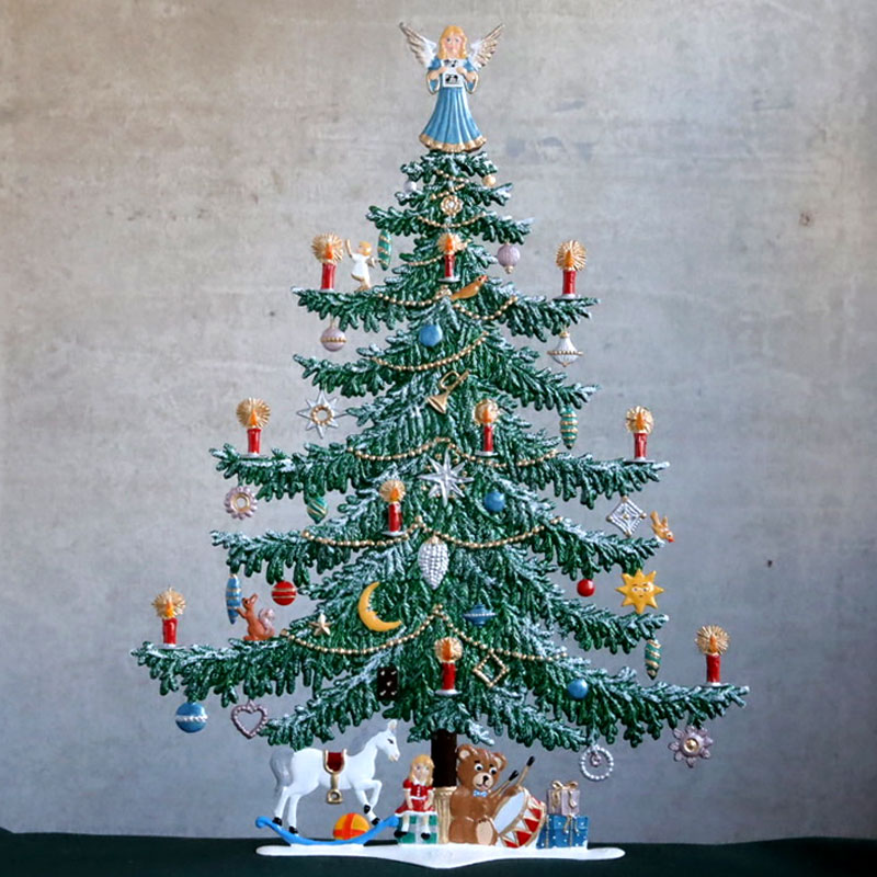 シュバイツアー 錫製スタンド大きなツリーと天使 | krtek select toys