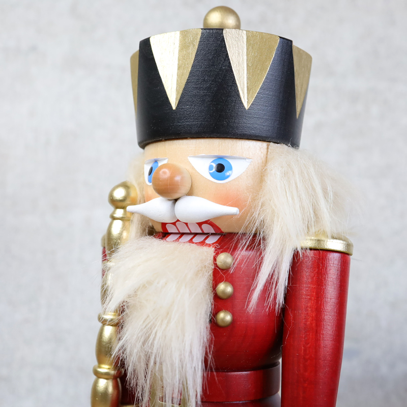 ウルブリヒト・くるみ割り人形・王様（赤）27cm | krtek select toys