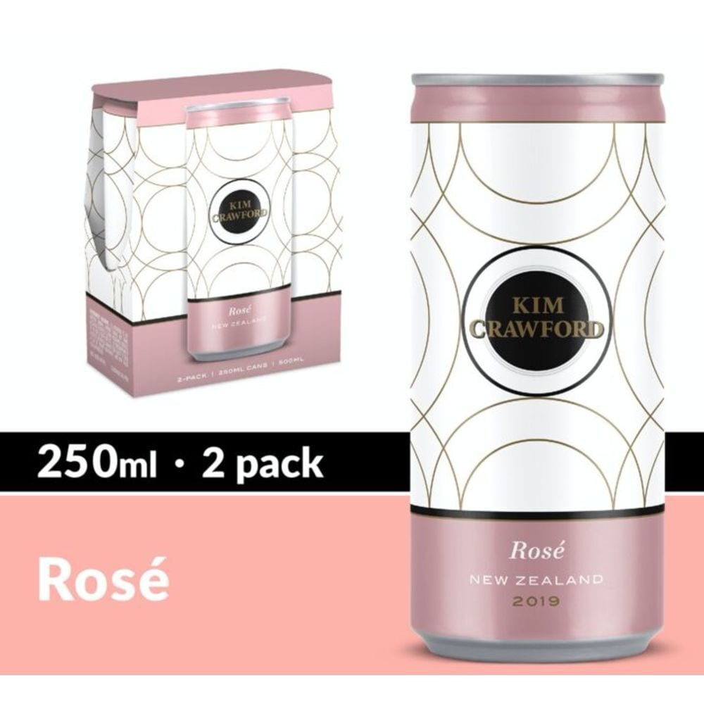 Kim Crawford New Zealand Rose Wine Cans, 2 cans / 250 ml - Foods Co.