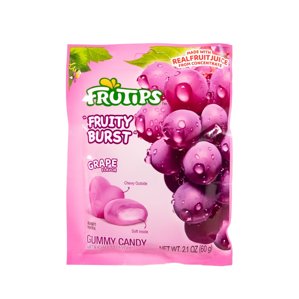 FruTips™ Fruit Burst Gummy Grape Bag, 2.1 oz - Fred Meyer