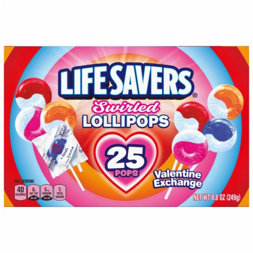 Life Savers® Lollipops Fruity Valentine's Day Candy Box, 25 ct
