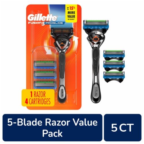 Gillette ProGlide Men's 5-Blade Razor Handle + Blade Refill