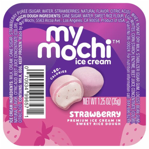 My Mochi™ Ripe Strawberry Mochi Ice Cream, 1.25 oz - Food 4 Less