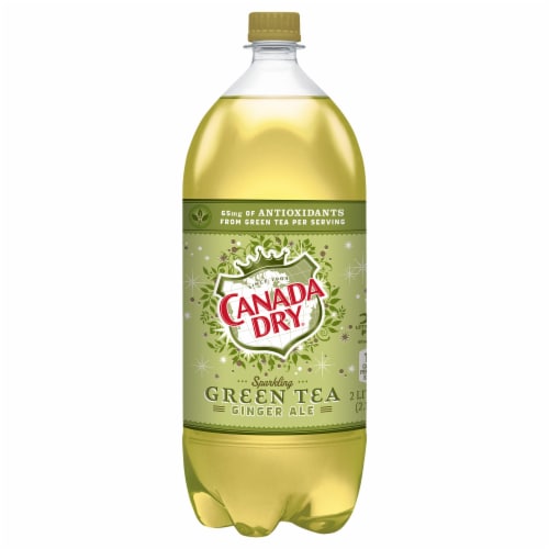 Canda Dry Sparkling Green Tea Ginger Ale, 2 liter - Kroger