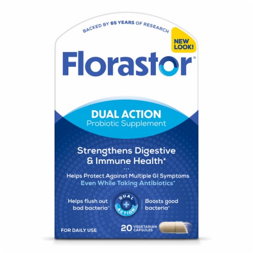 Florastor® Dual Action Daily Probiotic Supplement for Women & Men