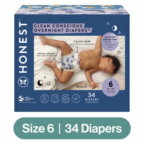 The Honest Company Clean Conscious™ Overnight Diapers Cozy Cloud +