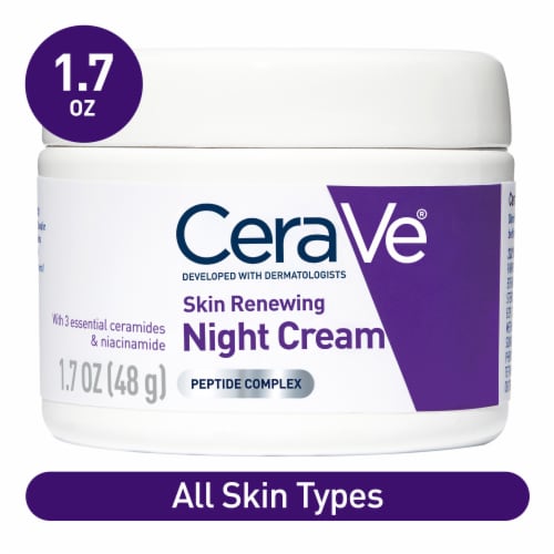 CeraVe Skin Renewing Night Cream Face Moisturizer, 1.7 fl oz - Kroger