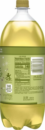Canda Dry Sparkling Green Tea Ginger Ale, 2 liter - Kroger