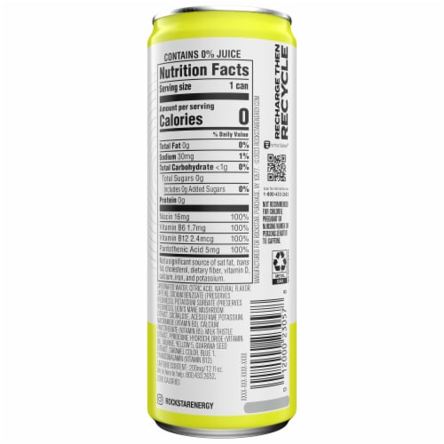 Rockstar Focus™ Zero Sugar Honeydew Melon Energy Drink Can, 12 fl