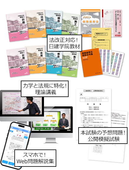 2級建築士 学科試験 独学支援Webプラン | 日建学院