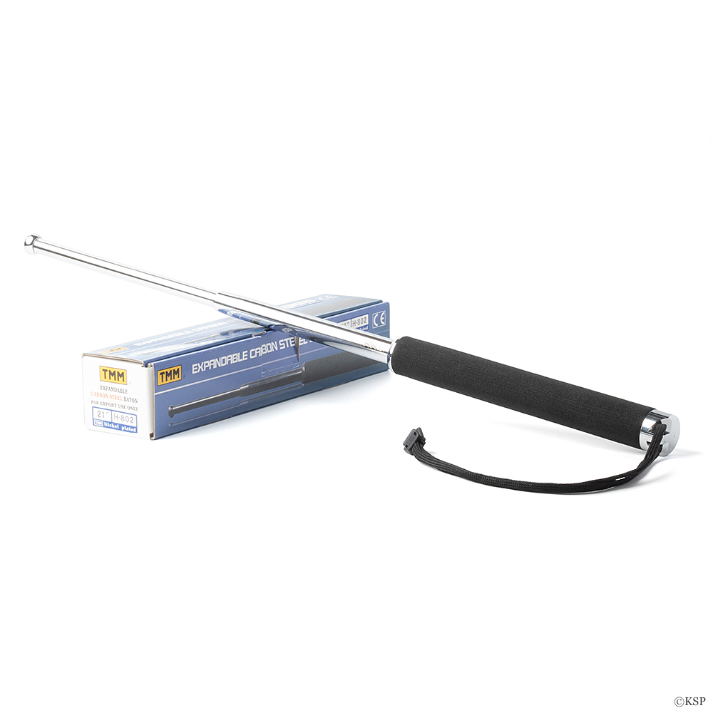 特殊警棒 高強度4135カーボンスチール 21インチ シルバー H-802N｜護身