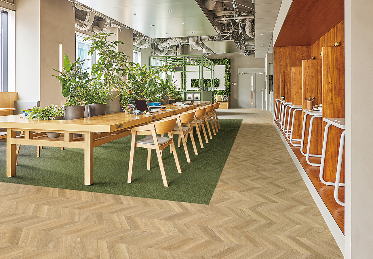 レイフラットタイルノーワックス 木目200×1000mm「LN-1237～LN-1240