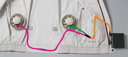 空調服 パワーファンケーブルセット PF2400BX / バートル 空調服