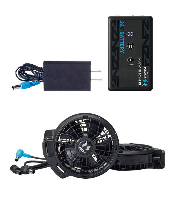 SUN-S】サンエス空調風神服・空調服 ベスト(ハイバックファン取り付け