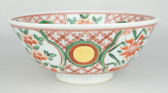 栗山園オンライン通販部 / 【出物】 赤絵玉遊獅子鉢 3代三浦竹泉（竹軒）