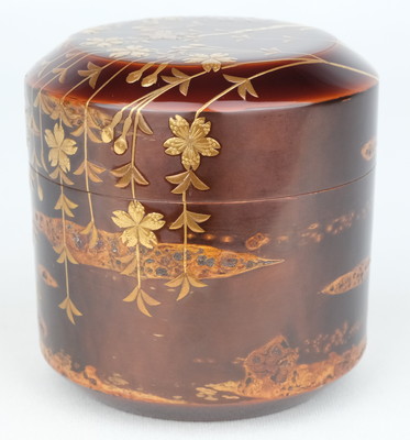 栗山園オンライン通販部 / 【出物】 枝垂桜蒔絵桜樺張雪吹 吉田華正